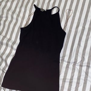 Black Halter Tank Top